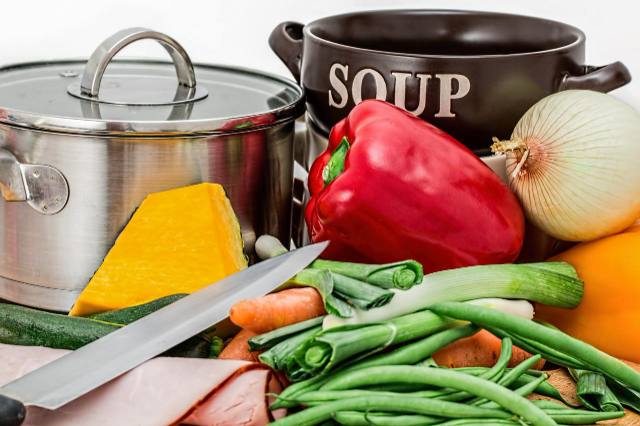 A picture of fresh vegetables ready to be cooked