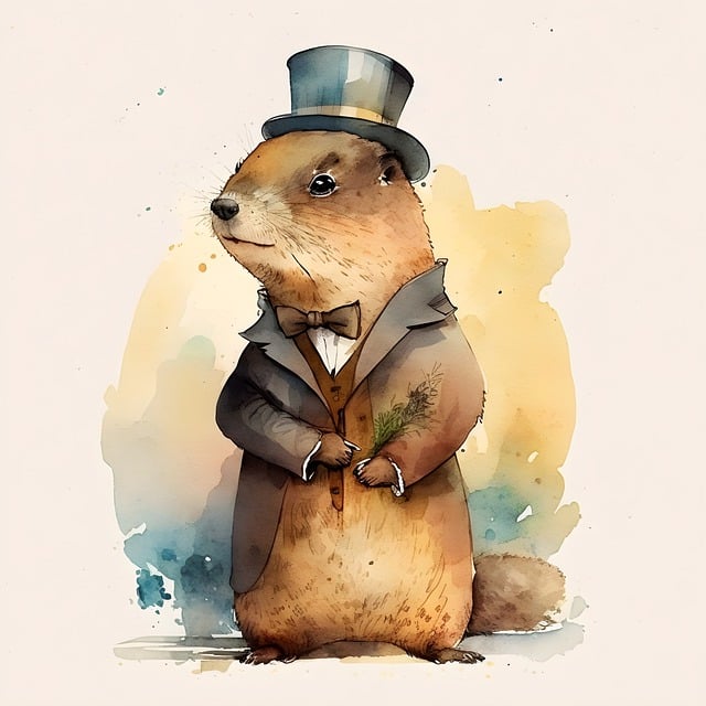 A picture of a groundhog to illustrate the movie Groundhog Day
